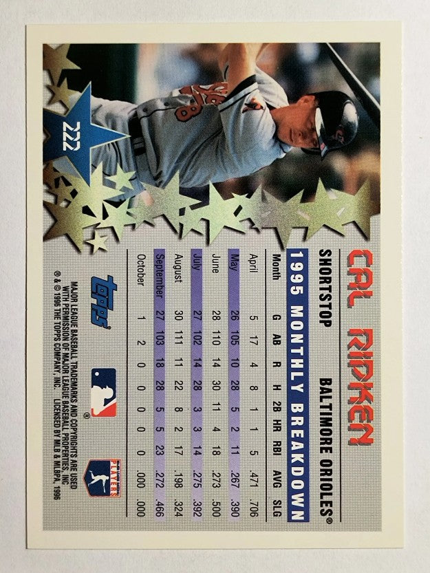 1996 Topps #222 Cal Ripken STP