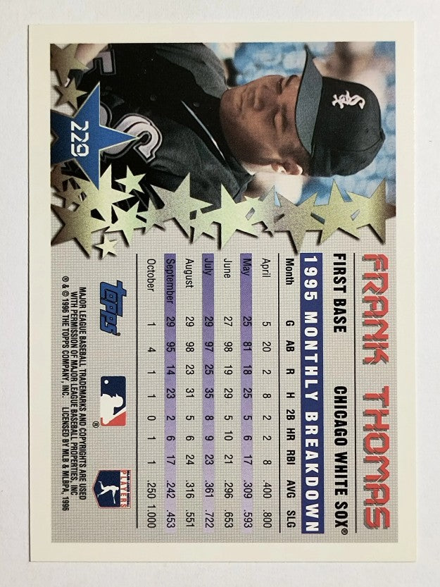 1996 Topps #229 Frank Thomas STP