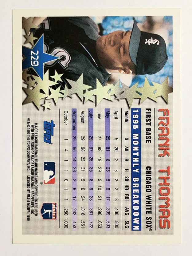 1996 Topps #229 Frank Thomas STP