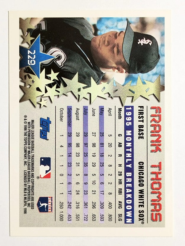 1996 Topps #229 Frank Thomas STP