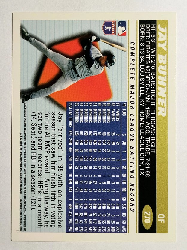 1996 Topps #270 Jay Buhner