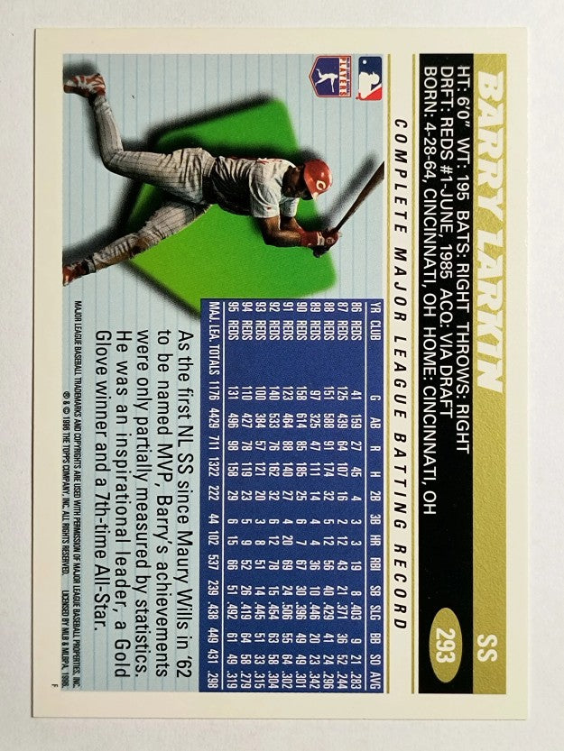 1996 Topps #293 Barry Larkin