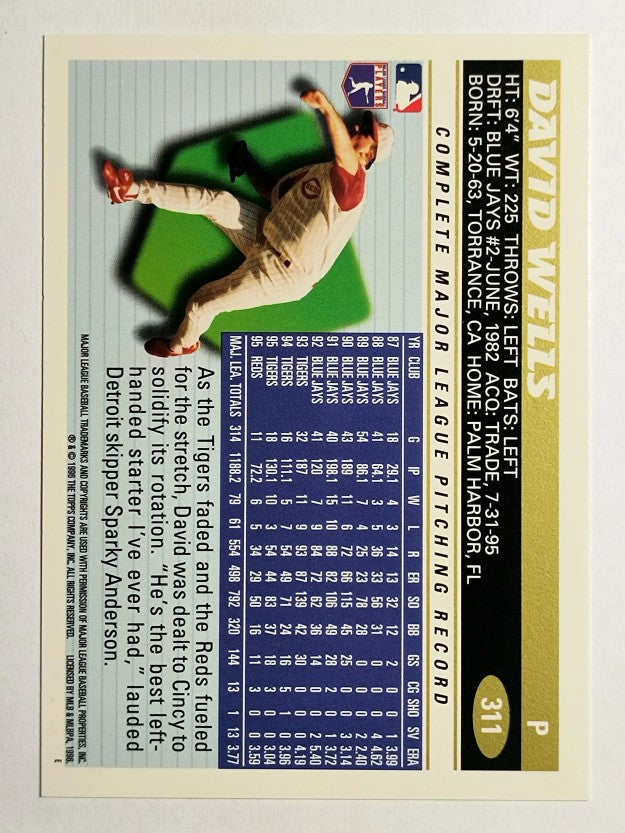 1996 Topps #311 David Wells