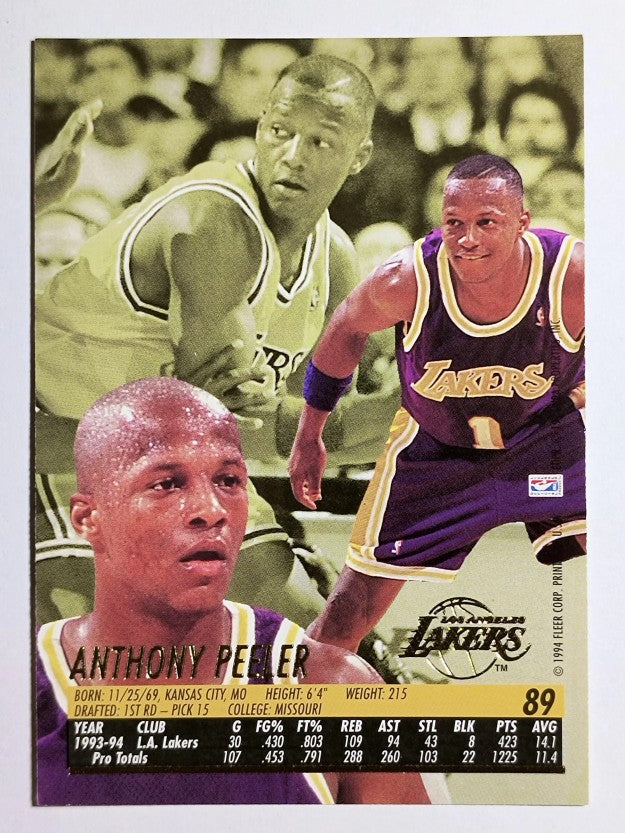 1994-95 Ultra #89 Anthony Peeler