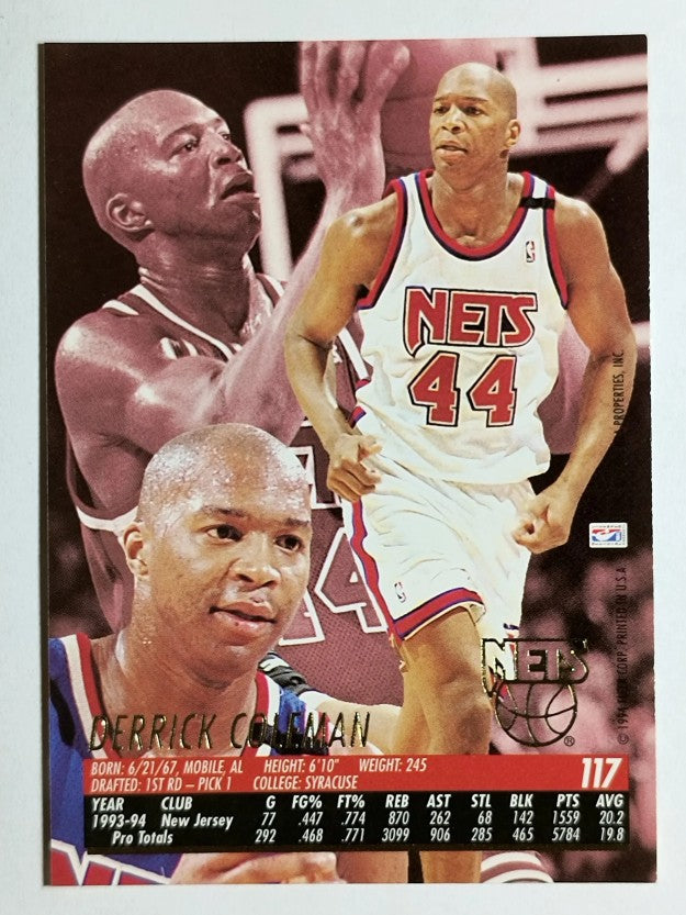 1994-95 Ultra #117 Derrick Coleman
