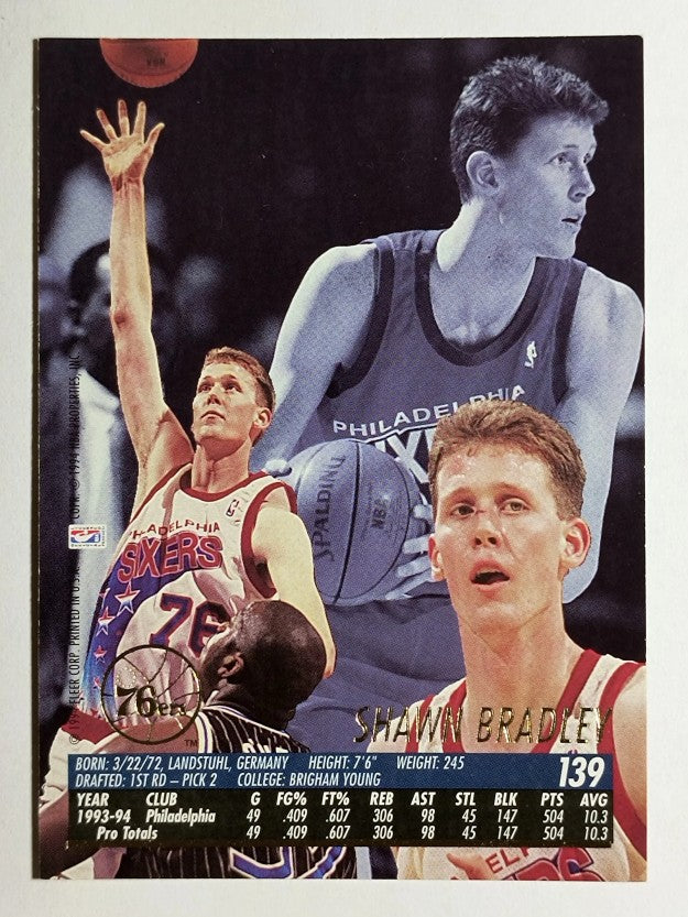 1994-95 Ultra #139 Shawn Bradley