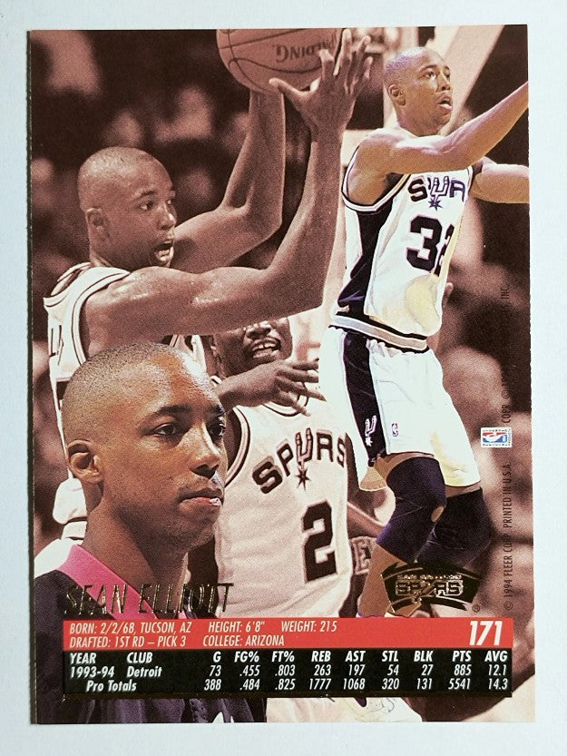 1994-95 Ultra #171 Sean Elliott