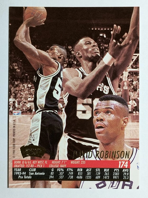 1994-95 Ultra #174 David Robinson
