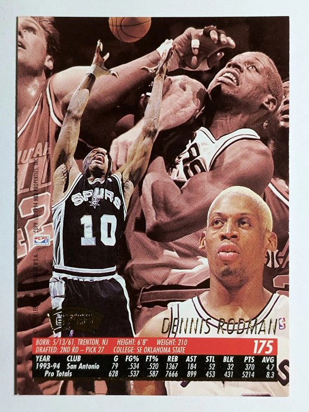 1994-95 Ultra #175 Dennis Rodman