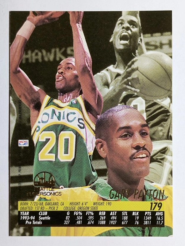 1994-95 Ultra #179 Gary Payton