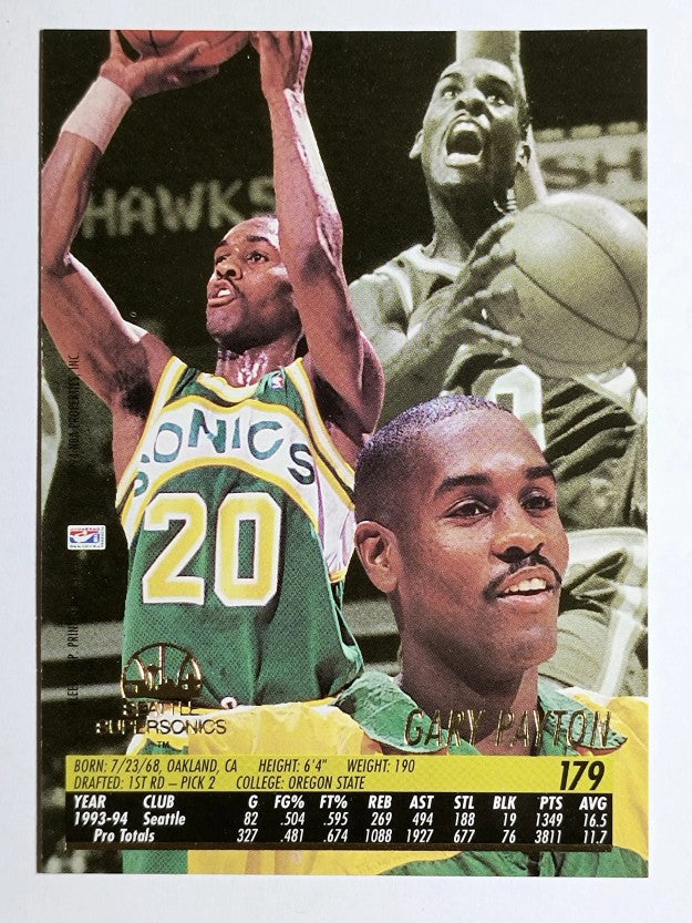 1994-95 Ultra #179 Gary Payton