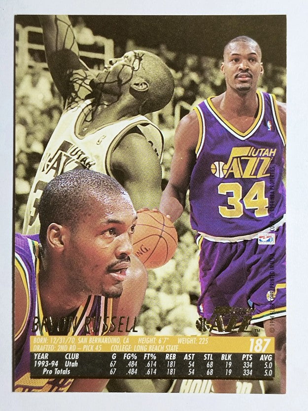 1994-95 Ultra #187 Bryon Russell