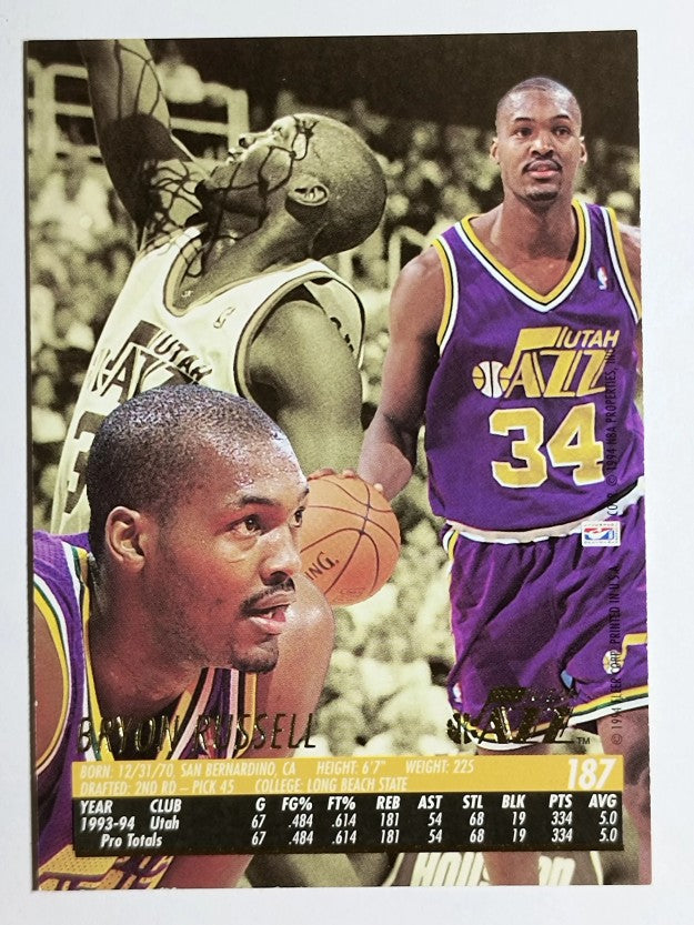 1994-95 Ultra #187 Bryon Russell
