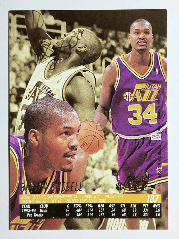 1994-95 Ultra #187 Bryon Russell
