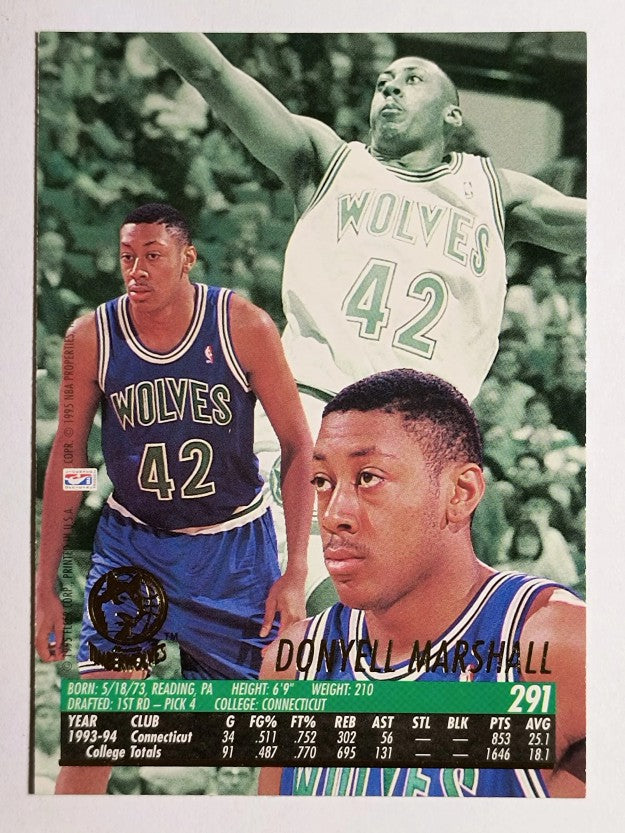 1994-95 Ultra #291 Donyell Marshall RC