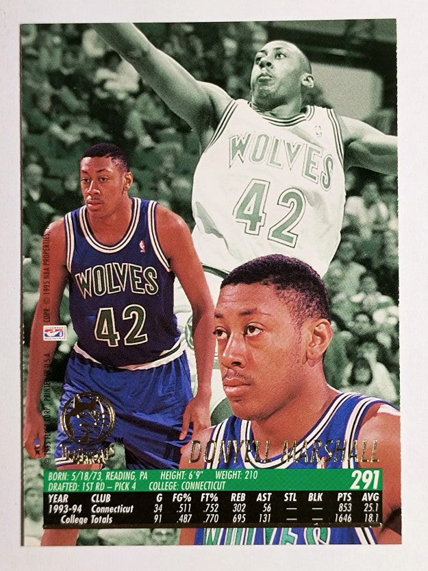 1994-95 Ultra #291 Donyell Marshall RC