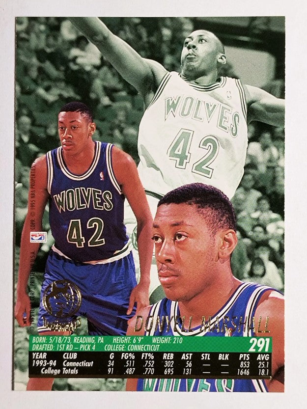 1994-95 Ultra #291 Donyell Marshall RC