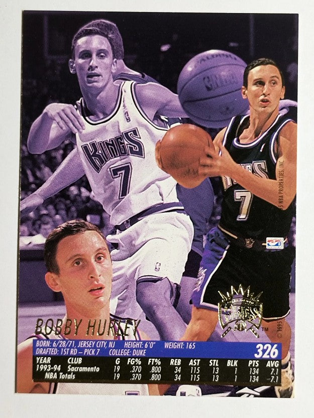 1994-95 Ultra #326 Bobby Hurley