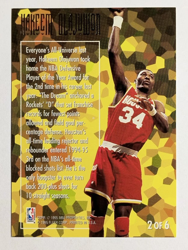 1994-95 Ultra Defensive Gems #2 Hakeem Olajuwon