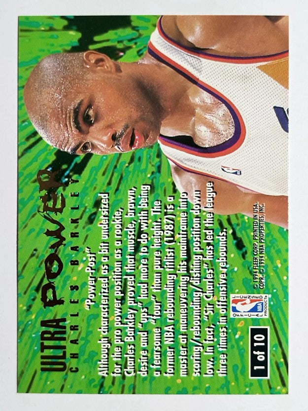 1994-95 Ultra Power #1 Charles Barkley