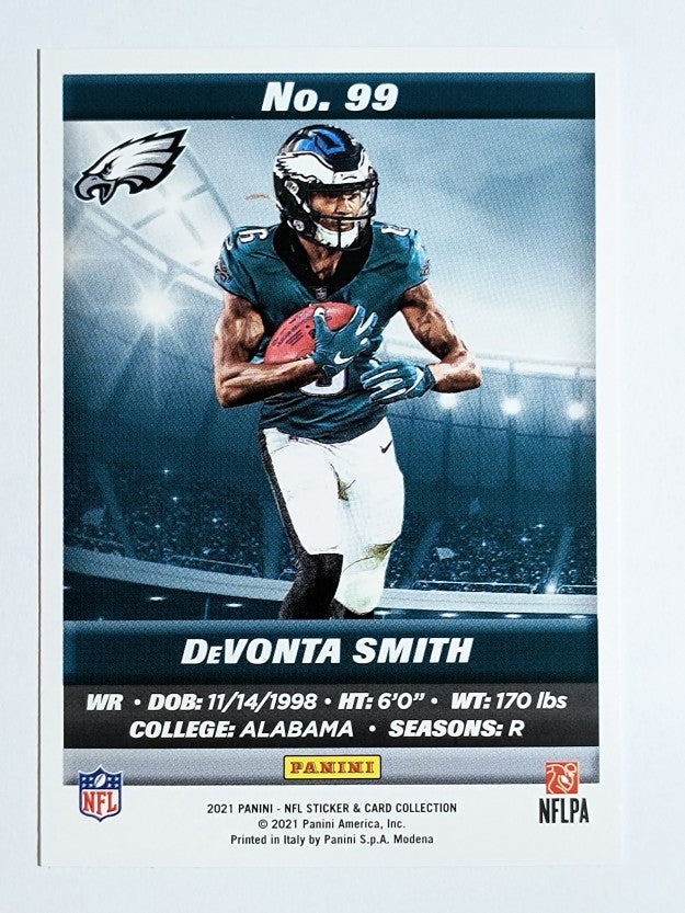 2021 Panini Stickers Cards Silver #99 DeVonta Smith