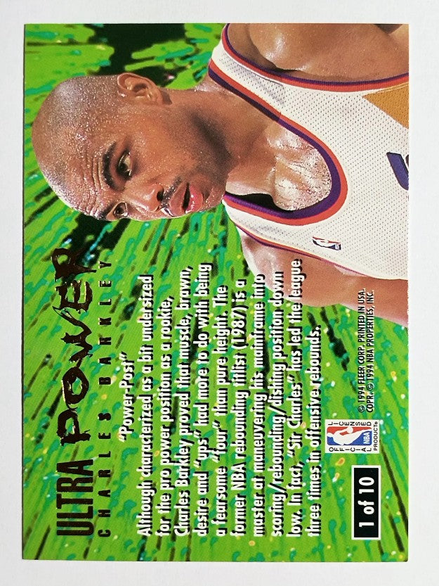 1994-95 Ultra Power #1 Charles Barkley (NM)