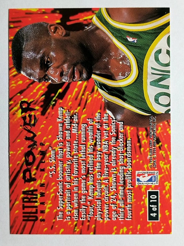 1994-95 Ultra Power #4 Shawn Kemp