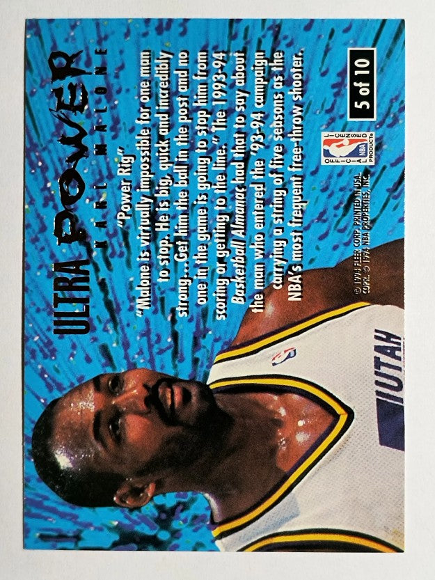 1994-95 Ultra Power #5 Karl Malone