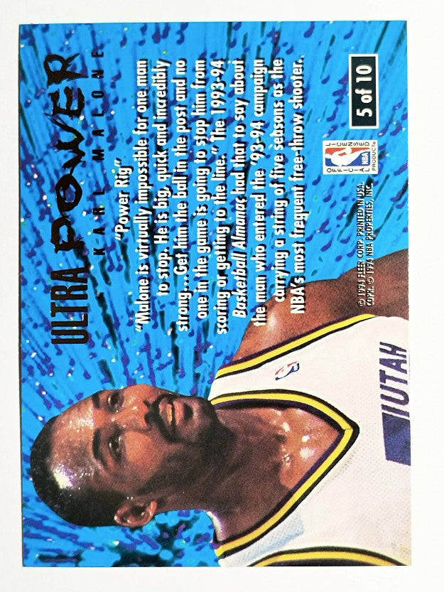 1994-95 Ultra Power #5 Karl Malone