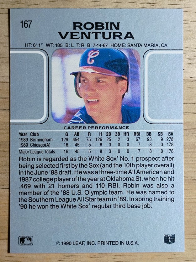 1990 Leaf #167 Robin Ventura