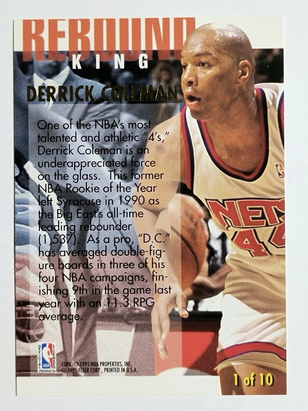 1994-95 Ultra Rebound Kings #1 Derrick Coleman