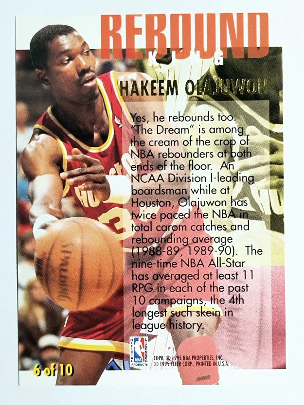 1994-95 Ultra Rebound Kings #6 Hakeem Olajuwon