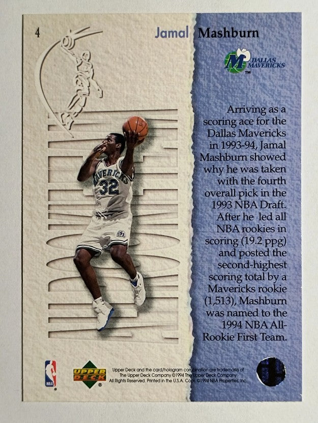 1994-95 Upper Deck #4 Jamal Mashburn ART