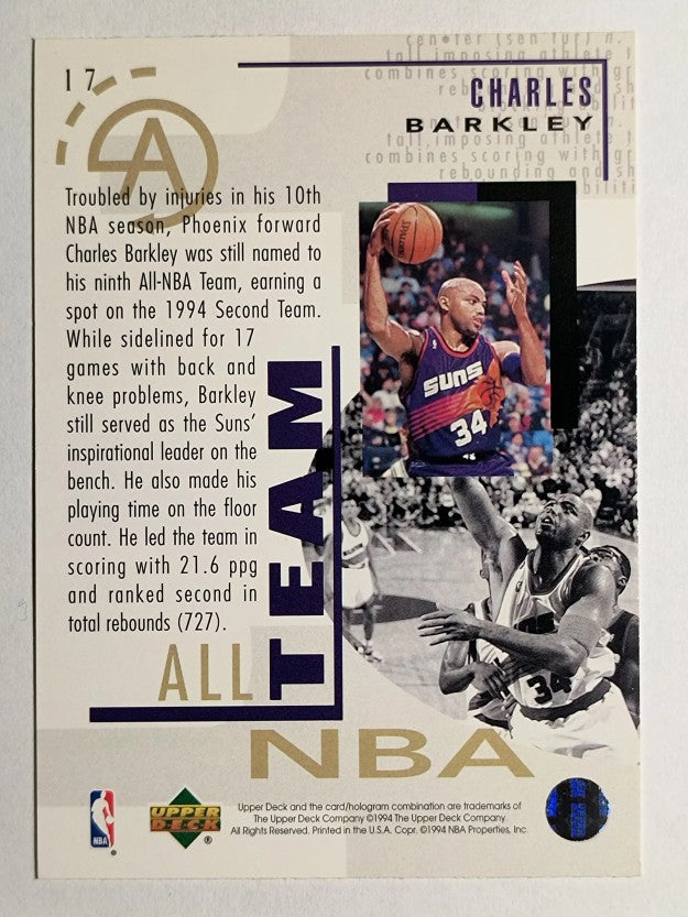 1994-95 Upper Deck #17 Charles Barkley AN