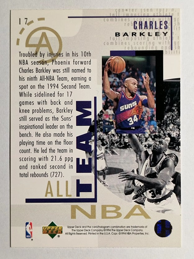 1994-95 Upper Deck #17 Charles Barkley AN