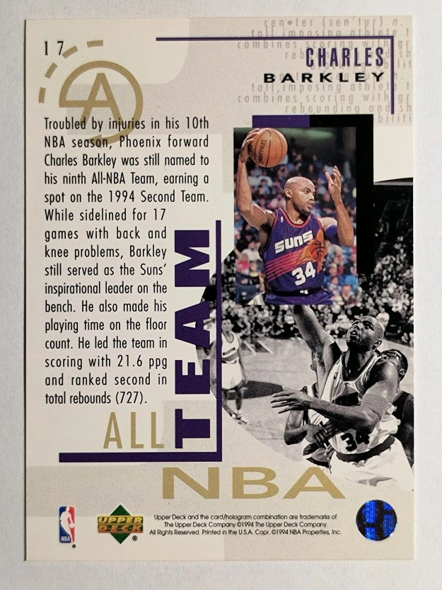 1994-95 Upper Deck #17 Charles Barkley AN