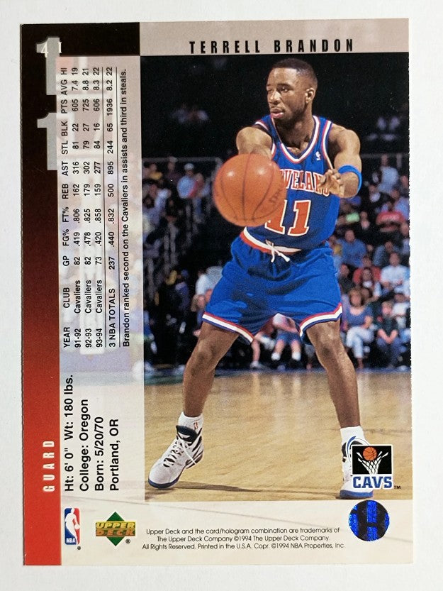 1994-95 Upper Deck #41 Terrell Brandon