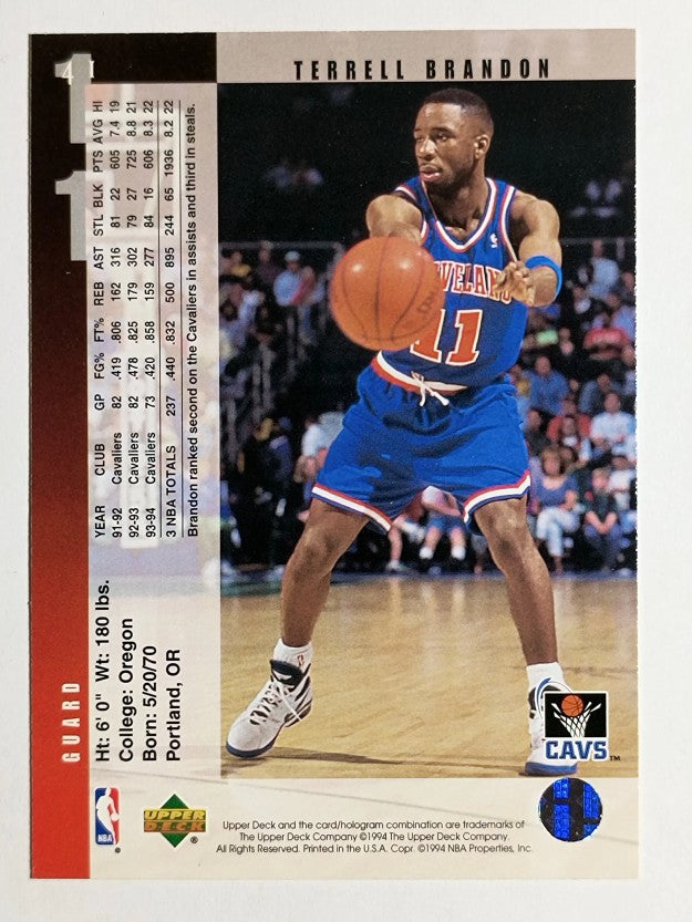 1994-95 Upper Deck #41 Terrell Brandon