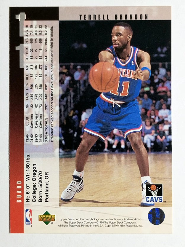 1994-95 Upper Deck #41 Terrell Brandon