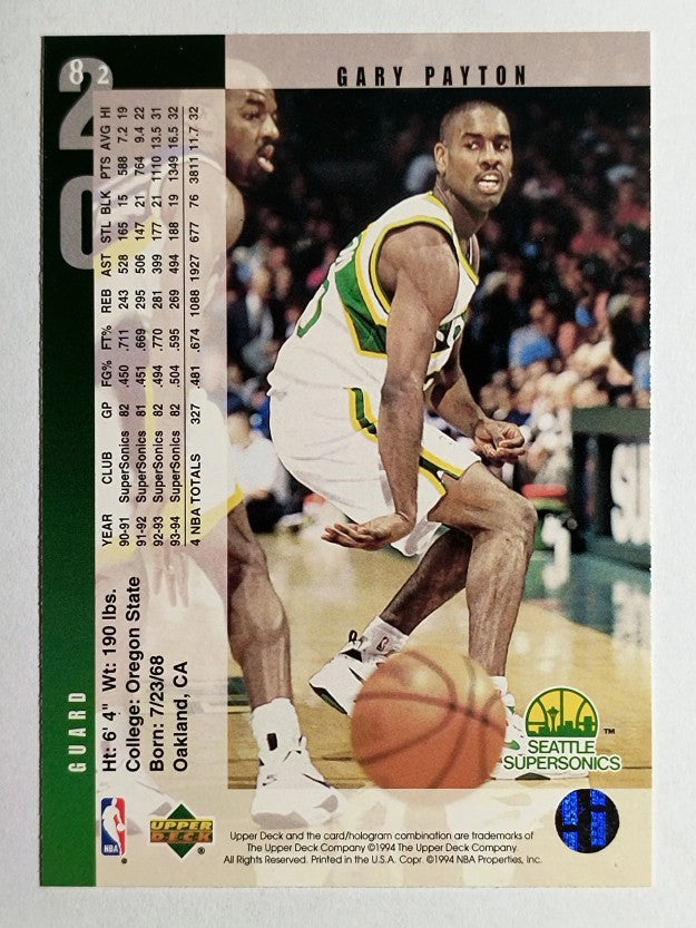 1994-95 Upper Deck #82 Gary Payton