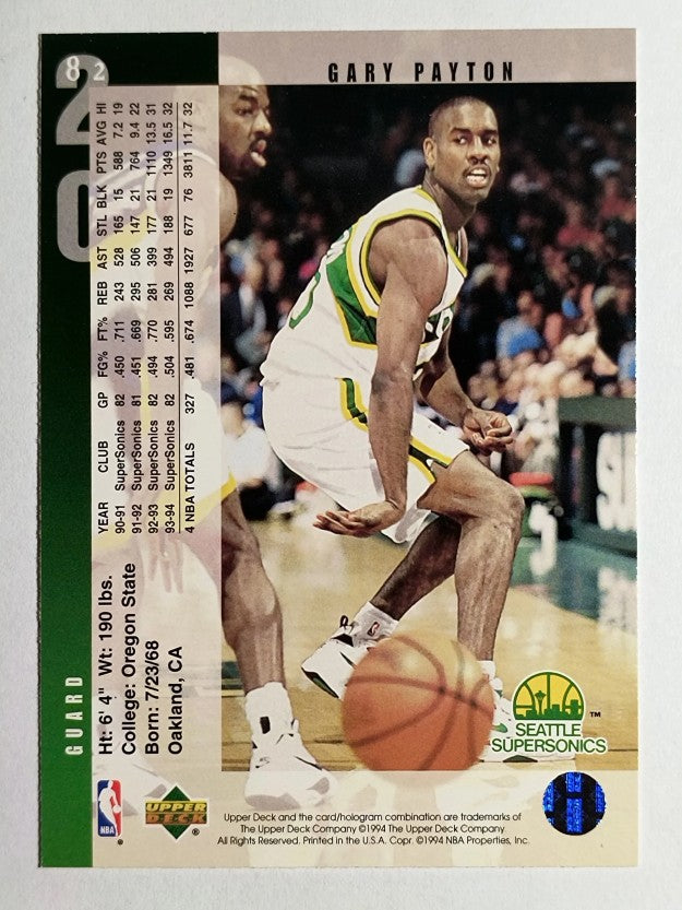 1994-95 Upper Deck #82 Gary Payton