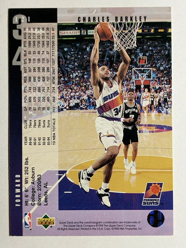 1994-95 Upper Deck #121 Charles Barkley (NM)