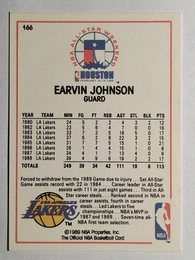 1989-90 Hoops #166 Magic Johnson AS
