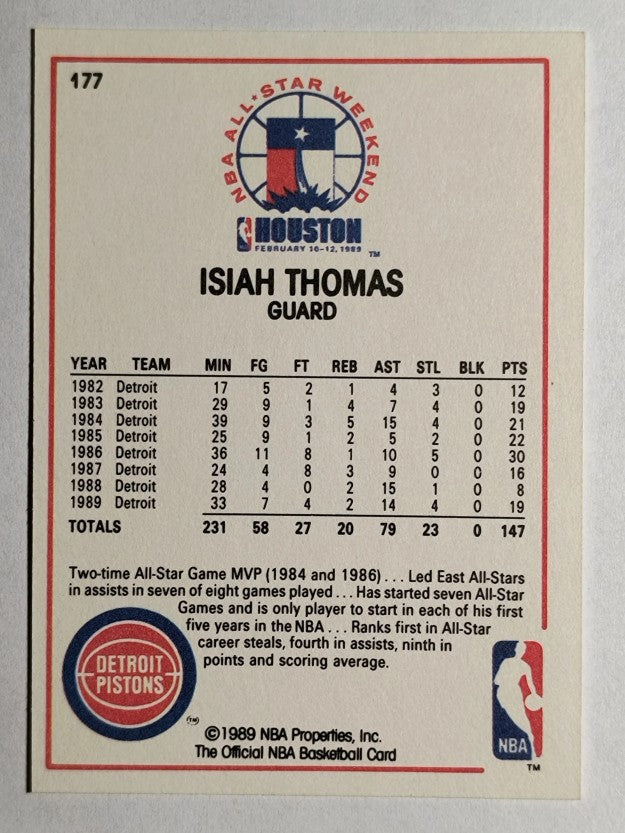 1989-90 Hoops #177 Isiah Thomas AS