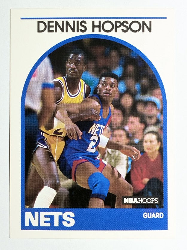 1989-90 Hoops #199 Dennis Hopson RC