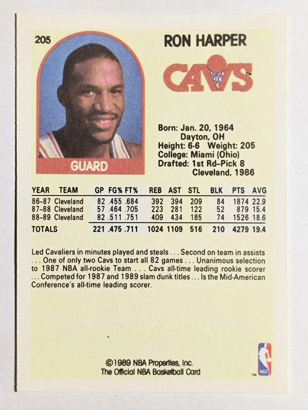 1989-90 Hoops #205 Ron Harper