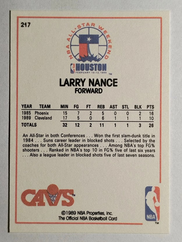 1989-90 Hoops #217 Larry Nance AS