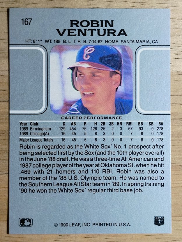 1990 Leaf #167 Robin Ventura