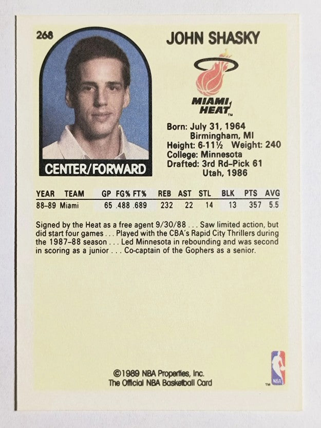 1989-90 Hoops #268 John Shasky