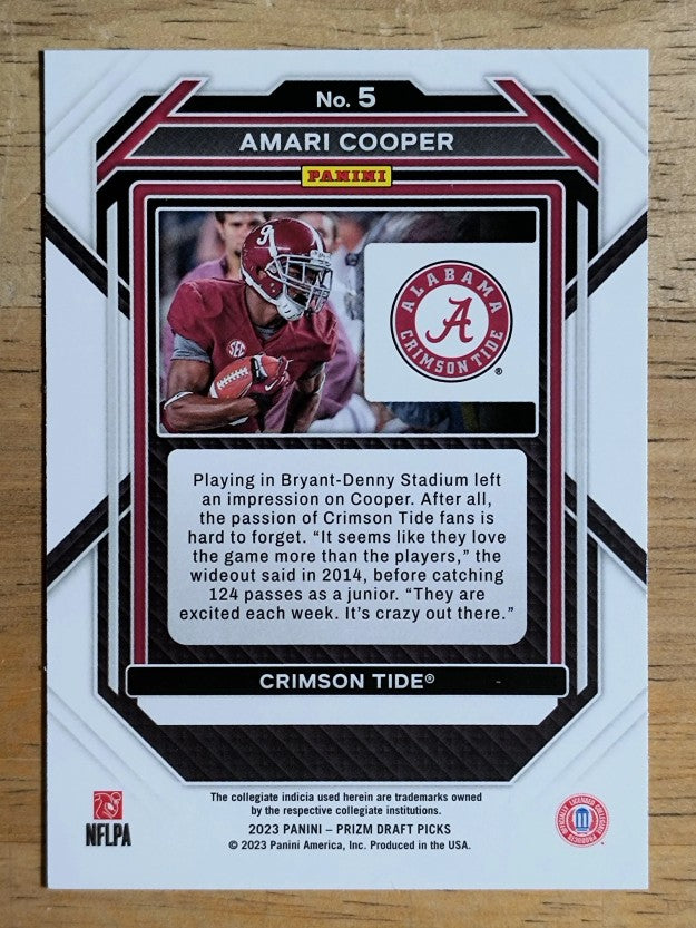 2023 Panini Prizm Draft Picks #5 Amari Cooper